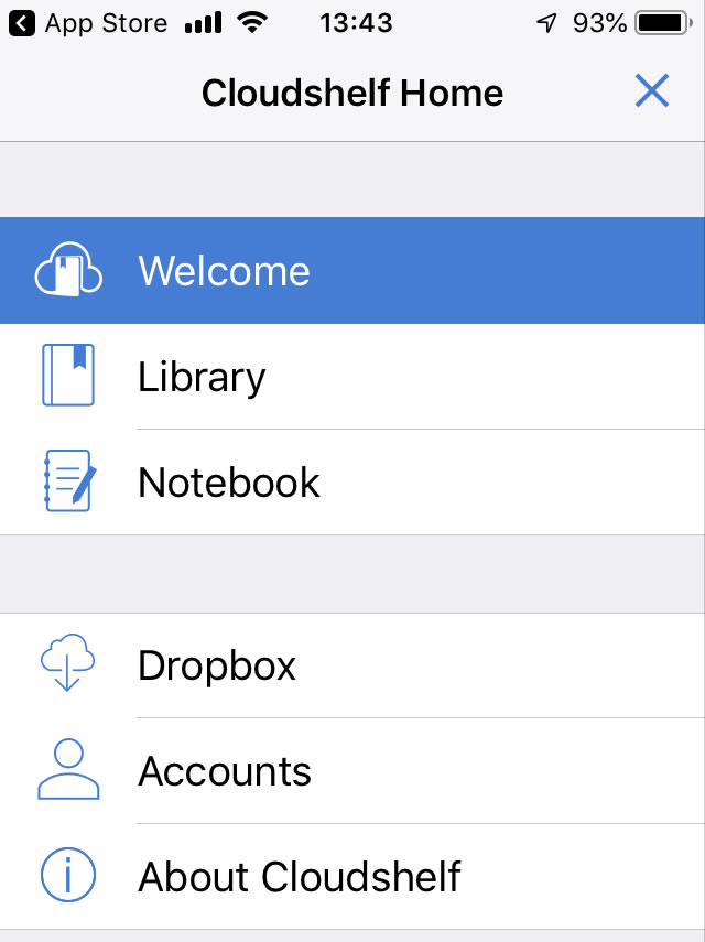 「DropBox」をタップ